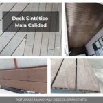 deck sintético mala calidad